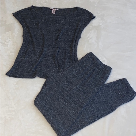 Victoria's Secret Other - VICTORIA’S SECRET pajama set charcoal top/pants XS